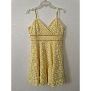 Trixxi Yellow Floral Dress Size Large